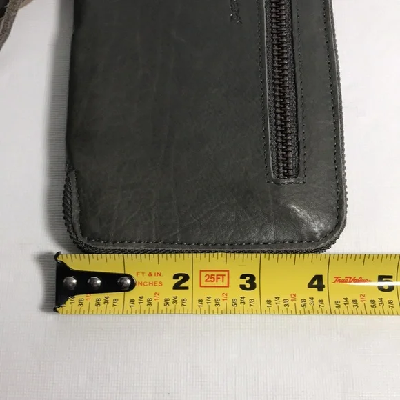 Lisa Leonard Designs You Are Beautiful Boho 3/4 Zip Leather Wallet